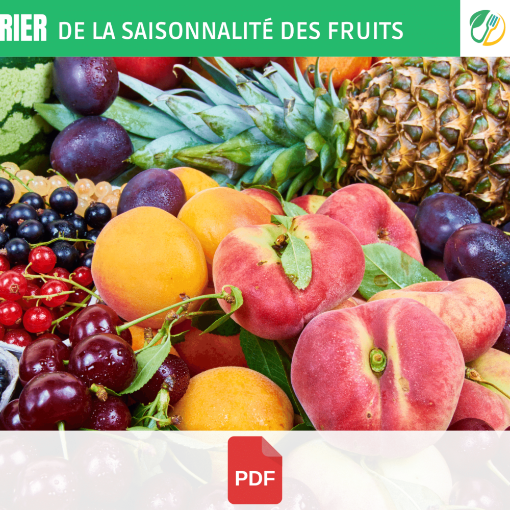 Calendrier de la saisonnalité des FRUITS